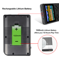 Retro przenośny Mini przenośny gra wideo konsoli 8-Bit 3.0 Cal kolorowy wyświetlacz LCD dla dzieci kolor gry gracz wbudowany w 400 gry 5